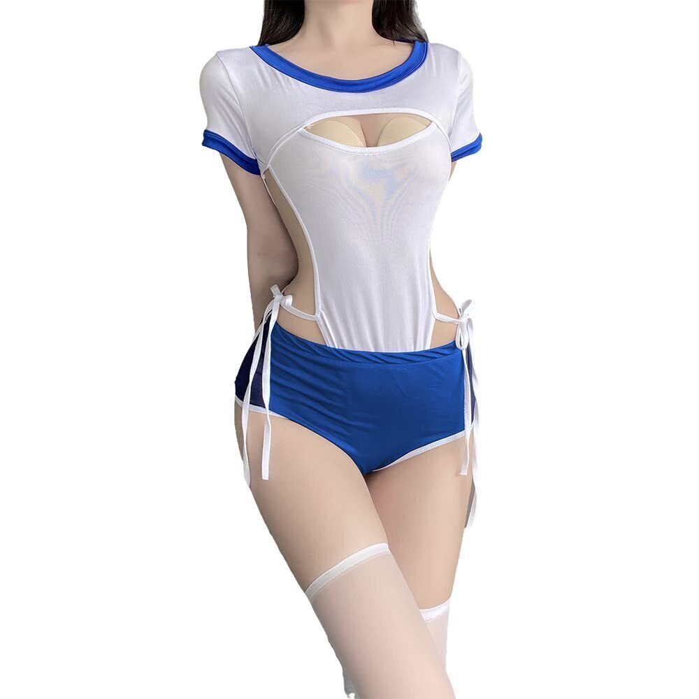 4568 Sexy Student Role Playing Underwear Exotic Japanese Anime Bodysuit